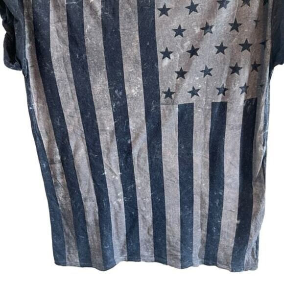 NWT Zara Flag America Stripped Stars Tee Shirt Size M - Picture 3 of 8